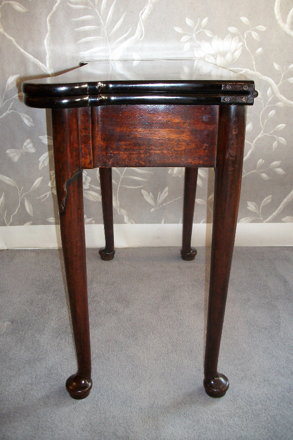 Rare George II Walnut Card Table